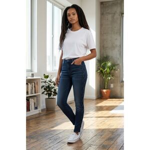 Sofia Vergara Blue Skinny Ankle Jeans Like New Women's Size 14 Stretch Denim